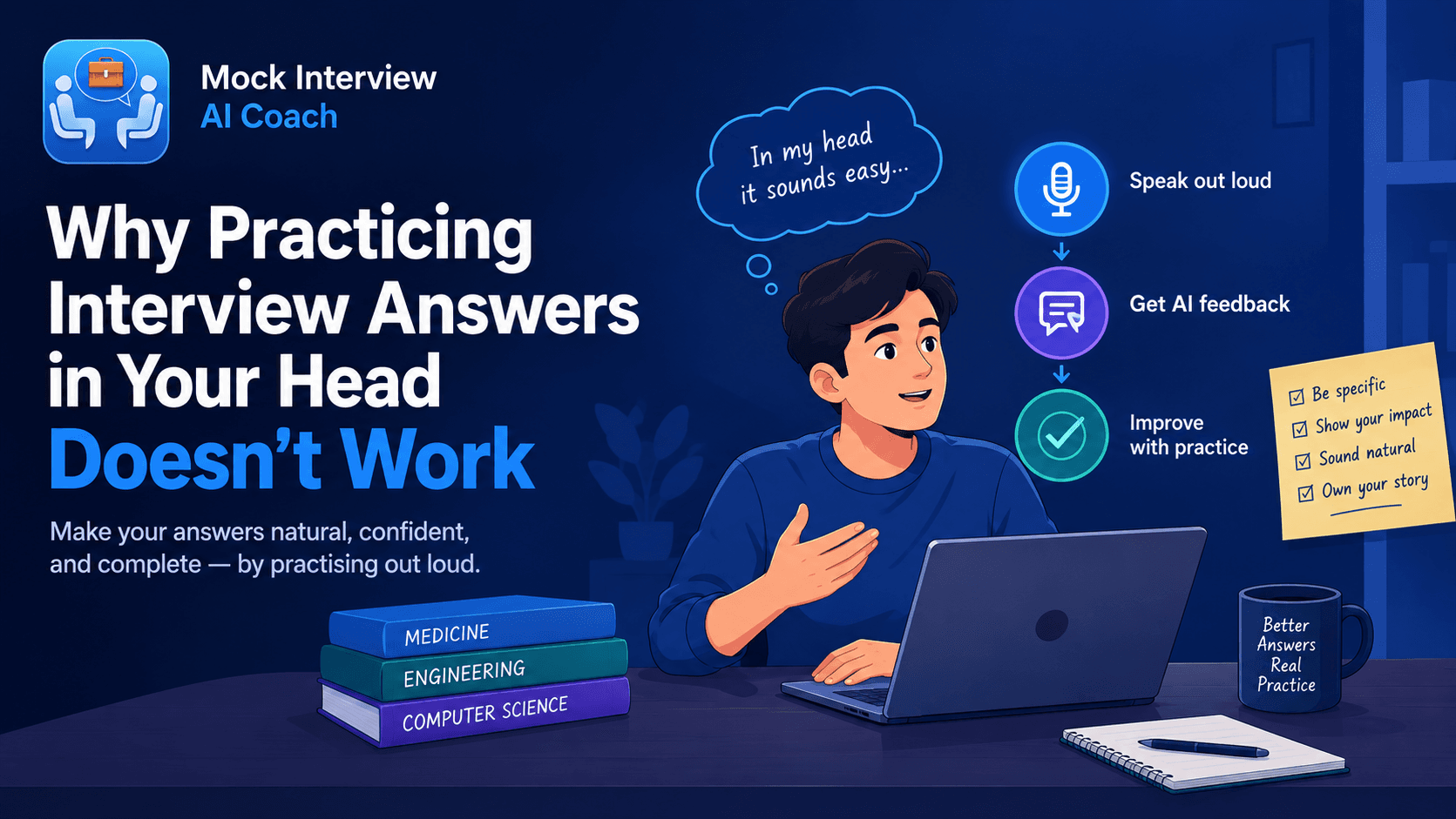 Why Practicing Interview Answers in Your Head Doesn't Work