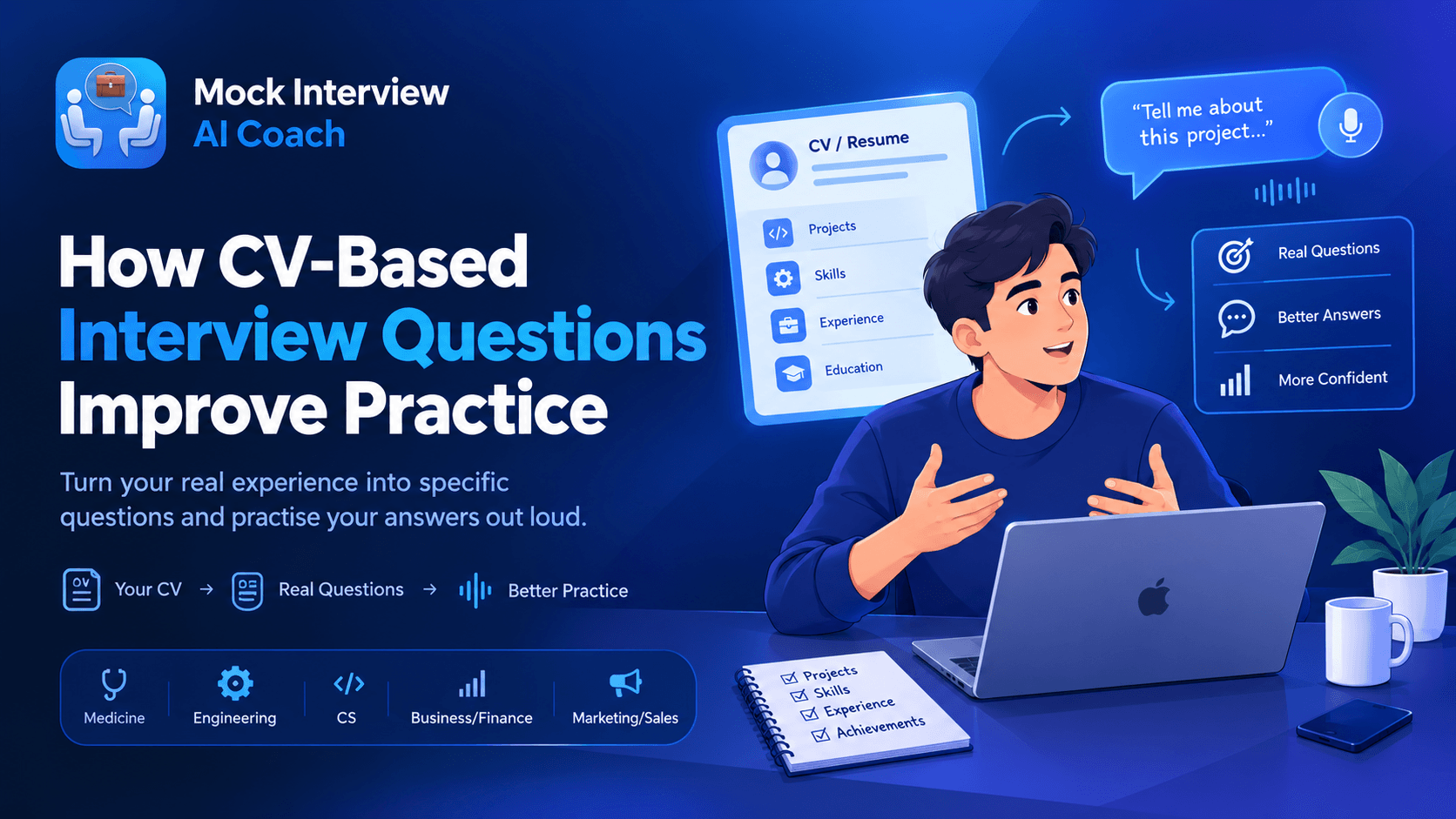 How CV-based interview questions improve mock practice
